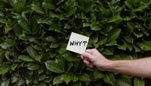 Un biglietto giallo con la scritta "why", simbolo di chi si chiede perché l’ex si comporti così male.